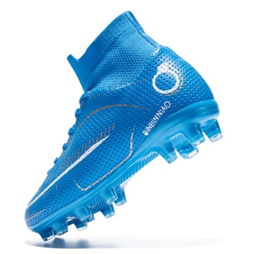 breooes Chuteiras de futebol para meninos, chuteiras infantis, chuteiras para treino ao ar livre, tê