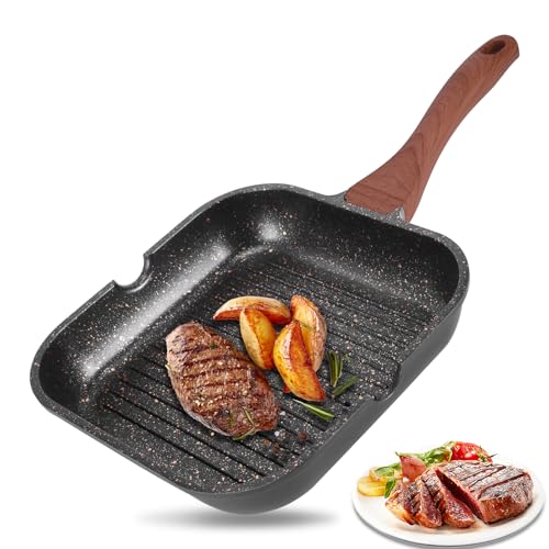 COZHYESS Nonstick Grilling Pan for Stove Tops, Induction Griddle ...