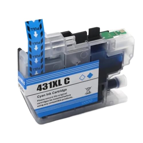 Cartouche LC431XL compatible Brother pour corriger le manque d'encre cyan