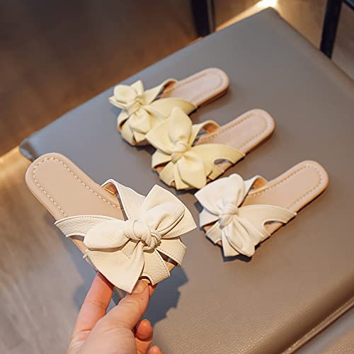 sfdgfhyf Toddler Girls Cute Shoes Little/big Kids Girls Sandals Hollow Closed Toe Bow Decorated Open Heel Outdoor Sandals4