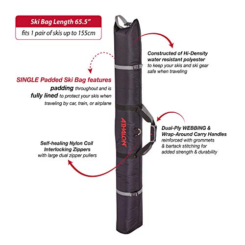 Athalon Single Padded Ski Bag, Batik, 5'2" #TOP3