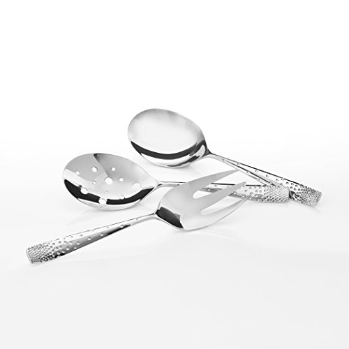 nambe Dazzle 45-Piece Flatware Set Service for 8 Plus Butter Knife, Sugar Spoon and 3 Piece Hostess Set, 18/10 Mirror Stainless Steel Silverware Cutlery Set, Dishwasher Safe - Thumbnail 6