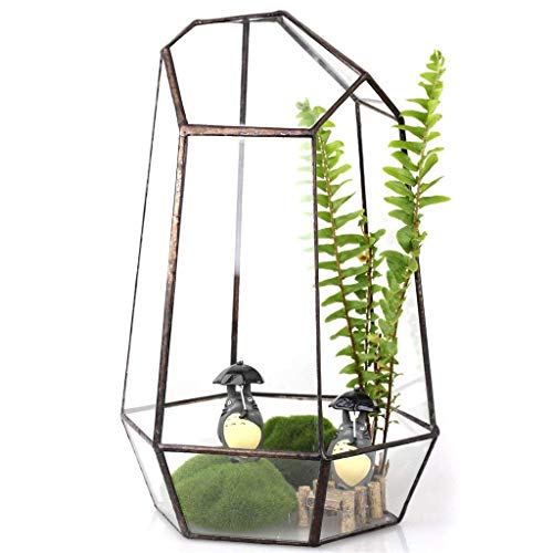 Vase en verre hexagonal de haute clarté pour décor de table soigné - 6