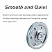 BE-TOOL 2 PCS Garage Door Parts, High Load-Bearing Pulley Wheel, Metal, Garage Door Wheels Compatible Commercial Warehouses