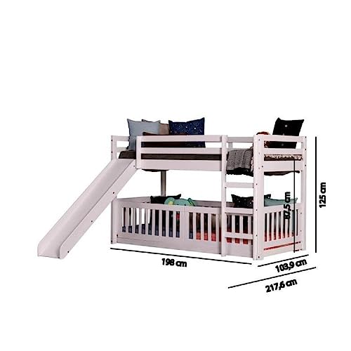 Beliche Montessoriana Divertida Rn com Escorregador Casatema Branco