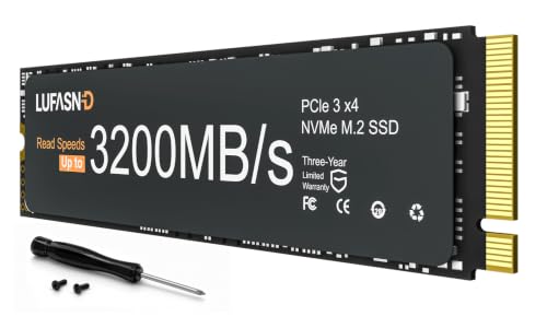 Image of 1TB M.2 NVMe SSD 2280, PCIe Gen3 x4 Internal Solid State Drive, Up to 3200MB /s, 3D NAND TLC with SLC Cache, High-Speed Storage Upgrade for Laptop & Desktop PC