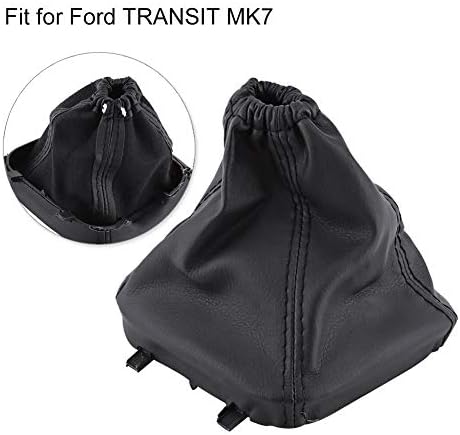 Miniatura 7 de Keenso SI-AT34003 - Funda universal para palanca de cambios de piel sintética, repuesto para Transit MK7, color negro