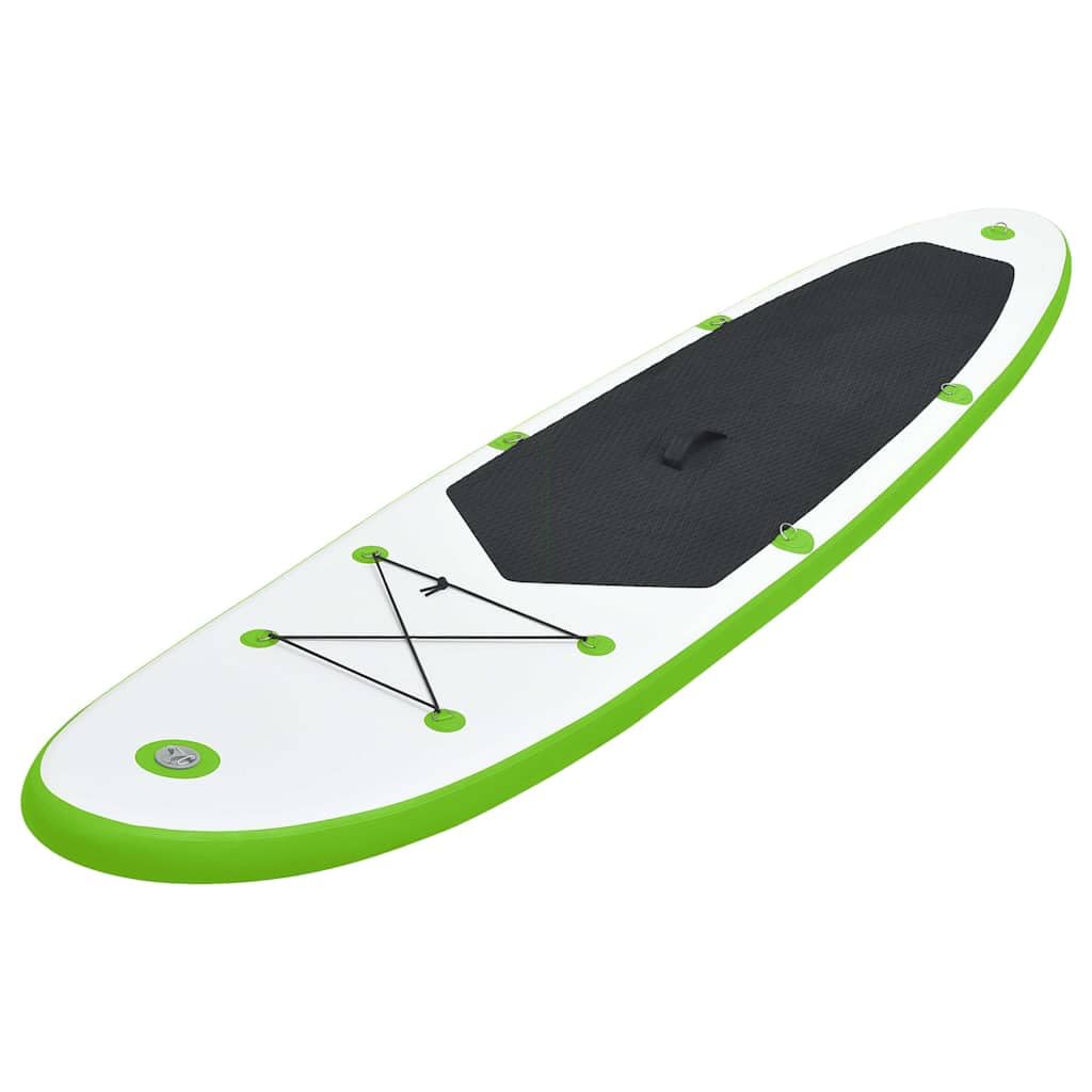 aphrophina Inflatable Stand Up Paddleboard Set for Comfortable Adventure, Easy Inflation and Puncture Resistant, for Learning and Recreational Paddling, Green and White