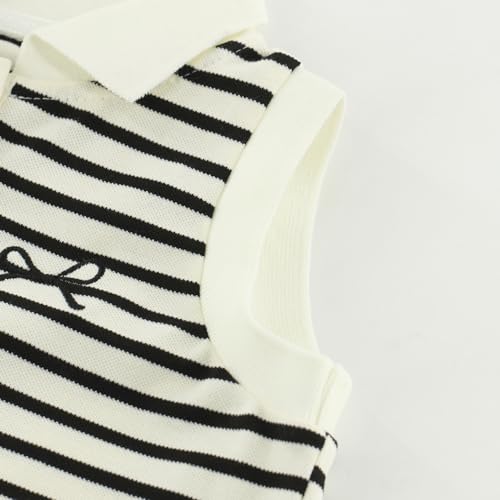 Girls Polo Shirt for Summer, Sleeveless Teen with Button Design4