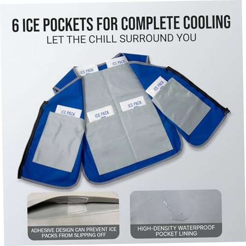 Chaleco refrigerante para trabajos al aire libre con forro impermeable 4