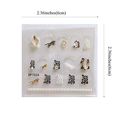 Nail Angel 11Sheet/Set Nail Art Adhesive Sticker With Crystal Gem Rhinestones 3D Charms Nail Art Decoration (10253) #TOP2