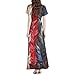Womens American Flag Dress Dressy Fashion Festival O Neck Graphic Lounge Independence Day Maternity 4th of July Outfits Vestidos De Verano para Mujer 2025 Dark Blue