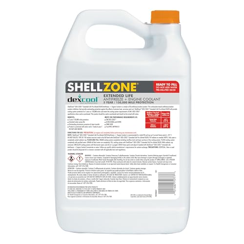 ShellZone Dex-Cool Extended Life ELC Antifreeze + Coolant, Pre-Diluted 50/50 (1 Gallon, Single Pack) - Image 3