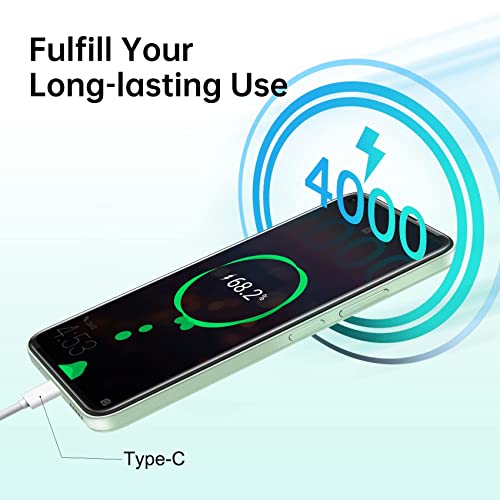 Oukitel Unlocked Cell Phones C21 Pro 6.39" Hd+ Android 11 Unlocked Smartphone 4Gb+64Gb 256Gb Expandable 21Mp Camera 4000Mah Mobile Phone 3.5Mm Earphone Jack, 4G Dual Sim, Face Id, Fingerprint (Green) #TOP3