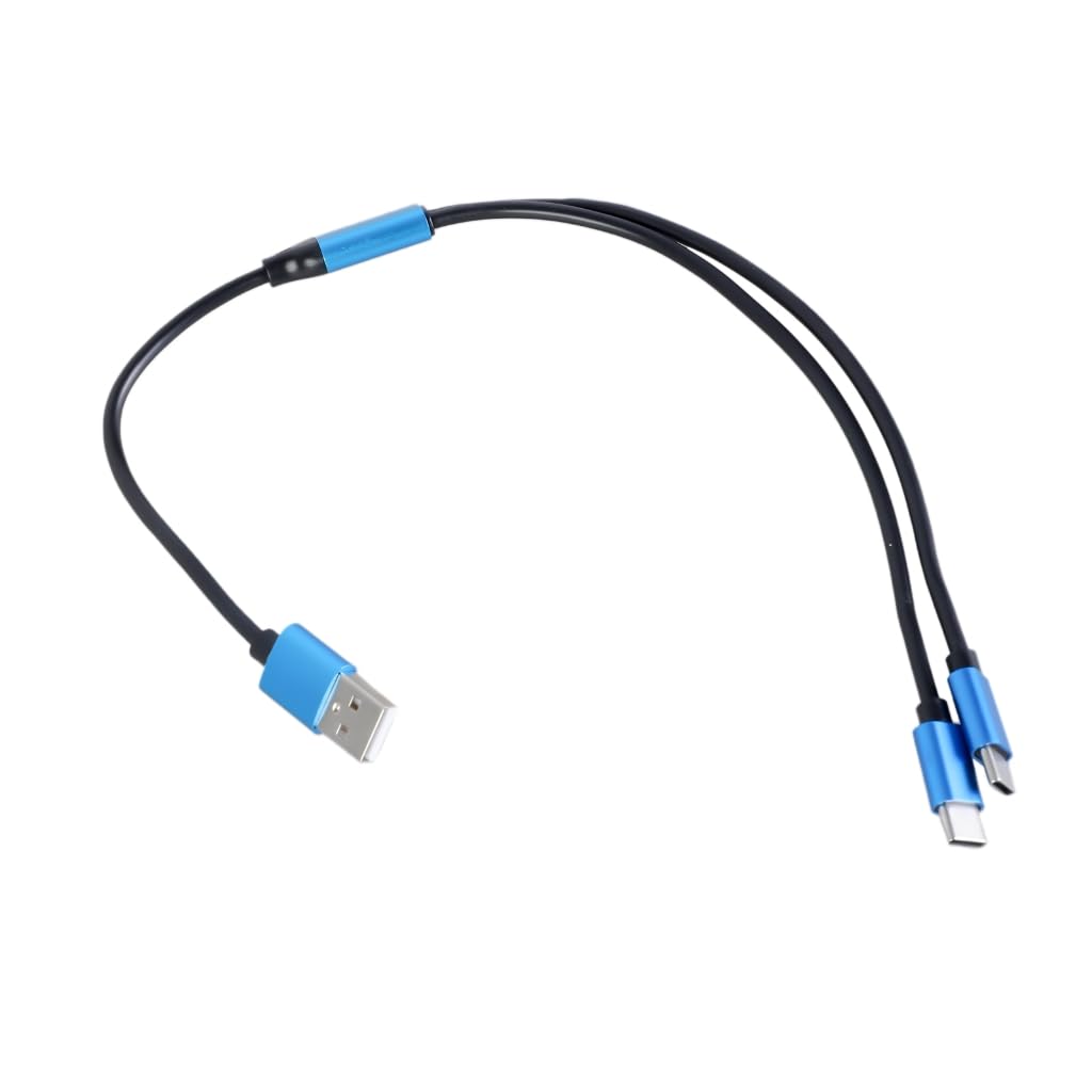 GMBYLBY USB A To Double C Charging And Data Cable Supports 80W 480Mbps TRansfer For Phones Tablets
