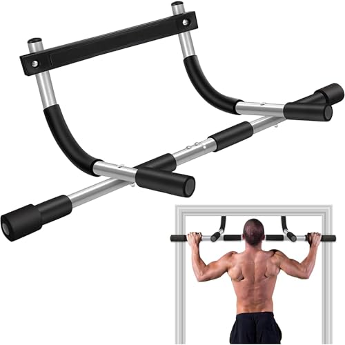 Barra de dominadas para marco de puerta, barra de dominadas para puerta, Barra Push Up Multifuncional, Barra de ejercicio multifuncional, Barra para flexiones, capacidad máxima de 100 kg