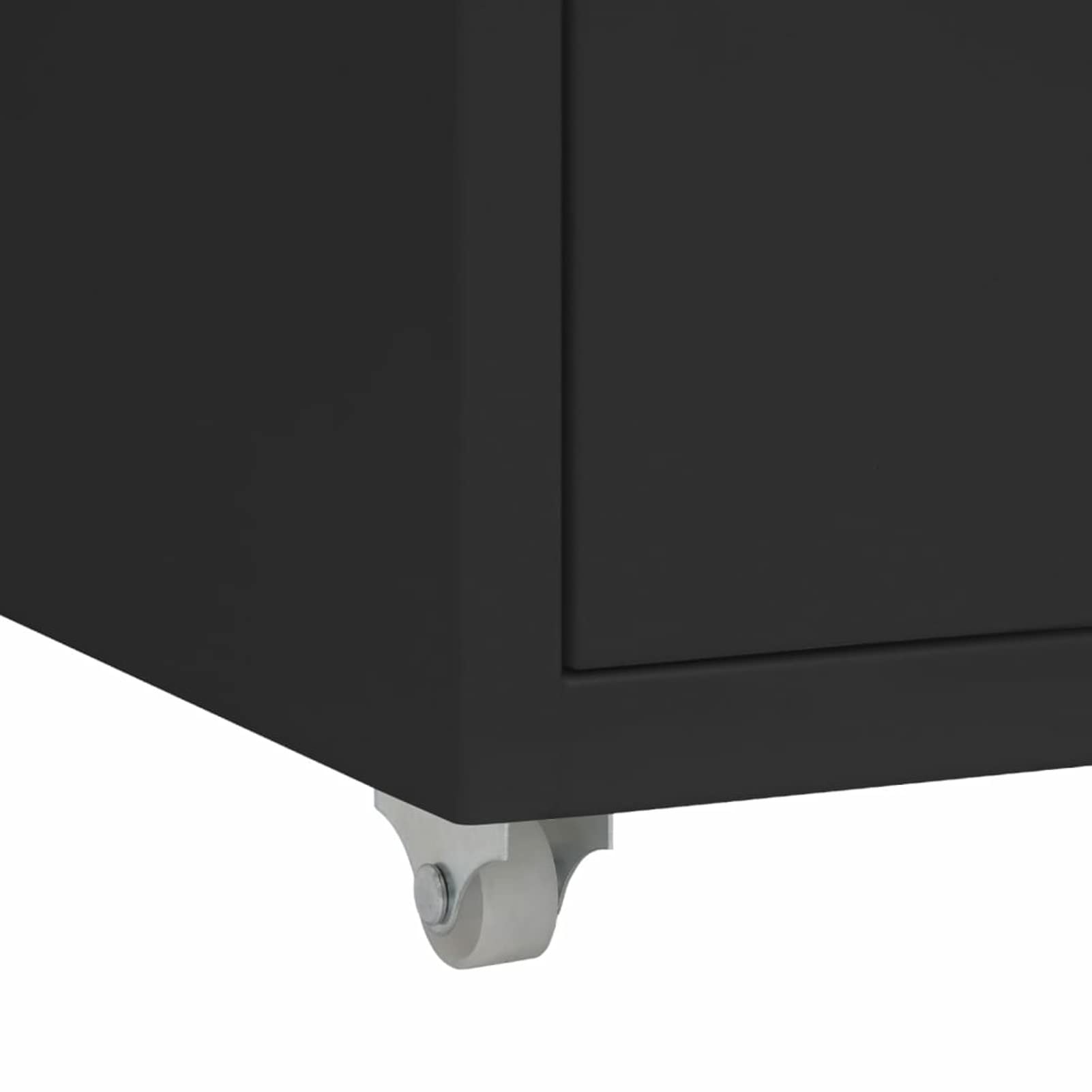 Homgoday Meuble de rangement noir 28 x 41 x 69 cm en métal, peu encombrant, armoire d'extérieur, mobilier d'extérieur pour salon, bureau, chambre à coucher, salle de bain