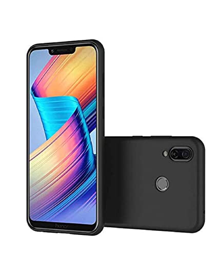 Image of Mobile Back Cover Case for Honor Play (Silicone Case|CameraProtection|Black SC1510)