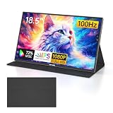 MT-VIKI モバイルモニター 18.5インチ モバイルディスプレイ ポータブルモニター 1080P FHD IPS液晶パネル、軽量 マグネット保護カバー付き、Switch/Mac/PC/Xbox/PS4/5など対応