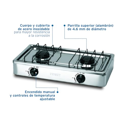 Listado de Parrillas de Gas Soriana disponible en línea. 30 Parrillas de Gas Soriana marca Foset (3)