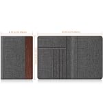 FINTIE Passport Holder, Slim Travel Wallet RFID Blocking Card Case Cover Passport Cover Protector Essentials with Credit Card Slots for Women/Men - Image 4