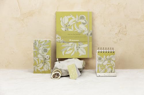 Clairefontaine 116346C - Jardin des Sens, Bloc reliure intégrale en-tête 9x11 cm, 160 feuilles, uni, ass.