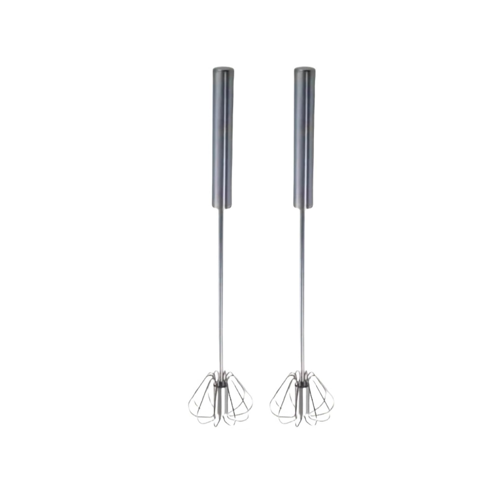 Mezclador de cocina batidor huevos acero inoxidable for mezclar y batir crema sin esfuerzo(M-2pcs-12inch)