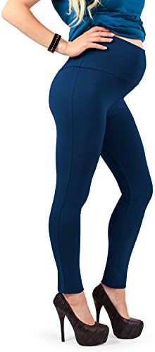 Umstandsleggings High Waist - Bequeme Schwangerschaftshose Mit Rüschen