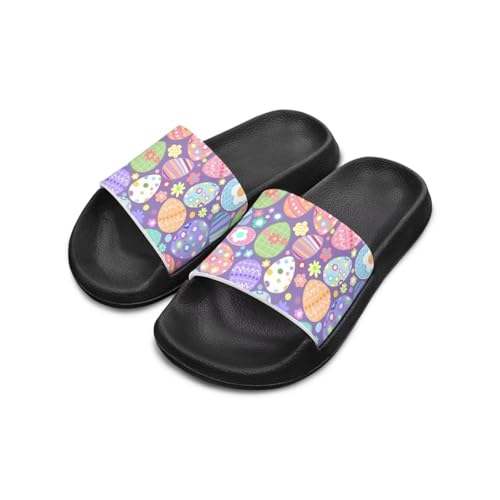 Image of Boy & Girls Slide Sandals Kids Shower Shoes Non Slip Summer Slippers Beach Sandals