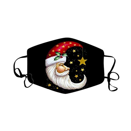 Preisvergleich Produktbild Lulupi Mundschutz Multifunktionstuch 3D Weihnachten Maske Waschbar Atmungsaktive Stoffmaske Christmas Mund-Nasenschutz Weihnachtsmann Rentier Motiv Halstuch Schals Festival Kostüme Santa Kleidung