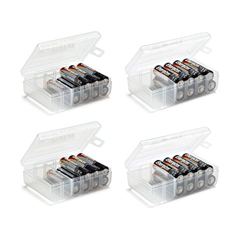 Set of 4 Battery Storage Boxes Cover
