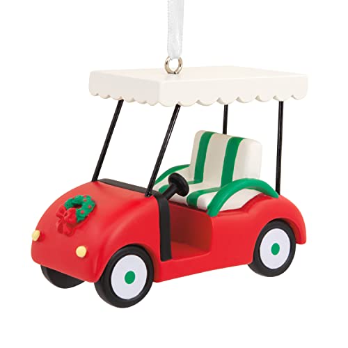 Hallmark Golf Cart Resin Christmas Ornament (0001HGO3098)