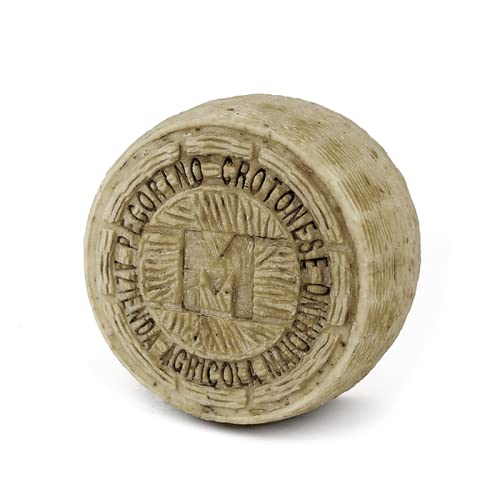 Original italienischer Pecorino Crotonese Dop Gran Riserva 2kg | Maiorano-Bauernhof | Gourmet-Lebensmittel | Typischer kalabresischer Käse Cover
