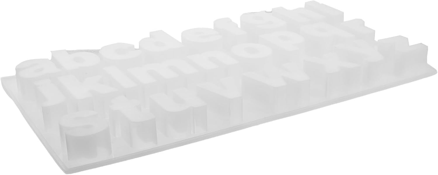 Silicone Lowercase Letter Mold for DIY Jewelry Casting Crafts