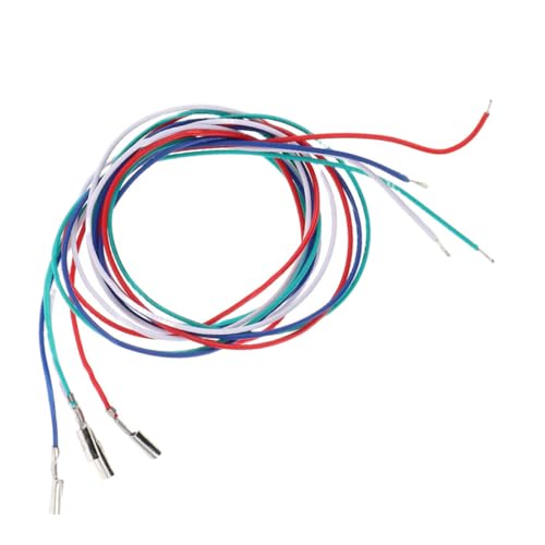 EXQUIMEUBLE Cavo Phono in Rame Stabile per Testina Piatto Vinile, Set da 4 Fili di Ricambio per Connessione Fonografo Affidabili, Accessorio per Riparazione Piatto Vinile