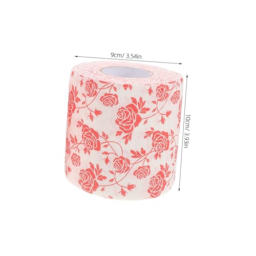 Papel higiénico decorativo de rosas para baños y celebraciones 3