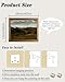 KBKBART Gold Framed Vintage Landscape Wall Art Home Decor, Retro Mountain Vintage Painting Prints, Moody Countryside Farmhouse Landscape Wall Decor, Canvas Wall Art for Living Room Bedroom Home Bathroom Wall Decor(12