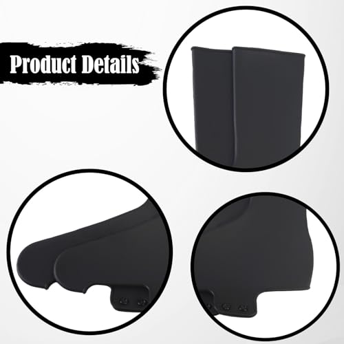 2 pares de cubre zapatos, protectores de zapatos impermeables, resistentes al viento y lluvia para hombres y mujeres miniatura 2