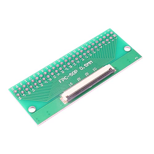 Adaptador convertidor FFC FPC 50 pines 0.5mm a DIP 2.0mm miniatura 1
