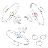 louuuou 3 Pack Bff Necklace for 3 Girls Friendship...
