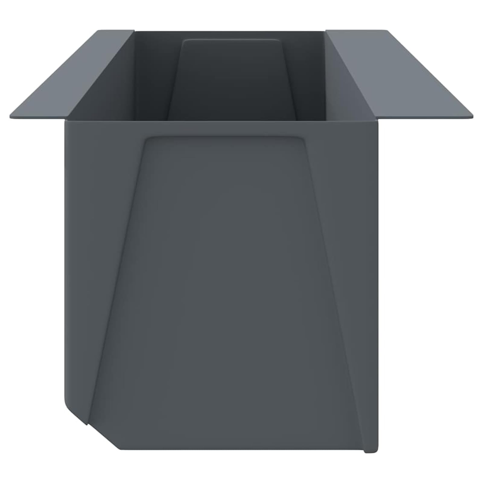 Fioriere per Europallet, vasi grigi in PP 36x13,5x9,5 cm, 12 pezzi, giardino verticale, balcone, piante aromatiche, fiori colorati, design moderno, resistente, robusto, per esterni, giardinaggio, fai