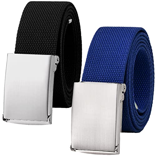 Image of Falari Canvas Web Belt Fully Adjustable Cut to Fit Golf Belt Flip Top Buckle