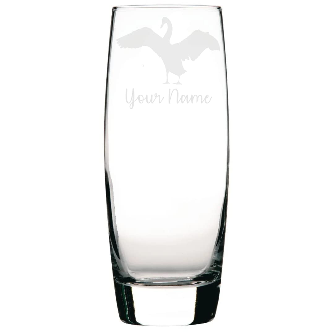 Personalised Goose Engraved Hi-Ball Glass, Goose Gift, Goose Glass, Gift for Women, Gift for Men