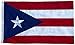 Puerto Rico Flag 3x5 FT – Outdoor Heavy-Duty Nylon with Embroidered Star & Double-Stitched Sewn Stripes, Durable UV Fade-Resistant Puerto Rican Flag with Brass Grommets