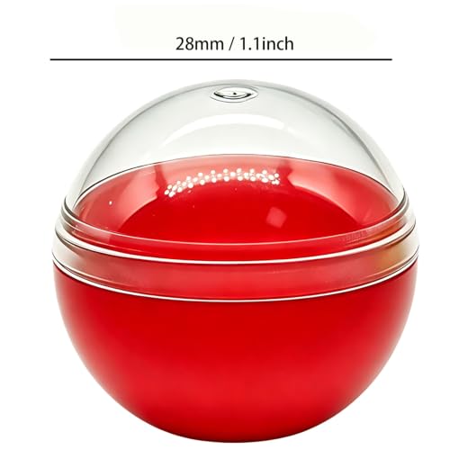 Image of 30pcs 28mm /1.1inch Round Capsules Translucent Empty Vending Machine Capsules Containers for Gumball Machines