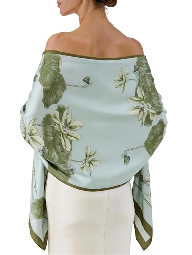 tagotry Elegant Shawl for Women - Long Silky Dress Scarf Wrap for Formal Evening Gowns, Lightweight Chiffon Dressy Accessory-With Gift Packed