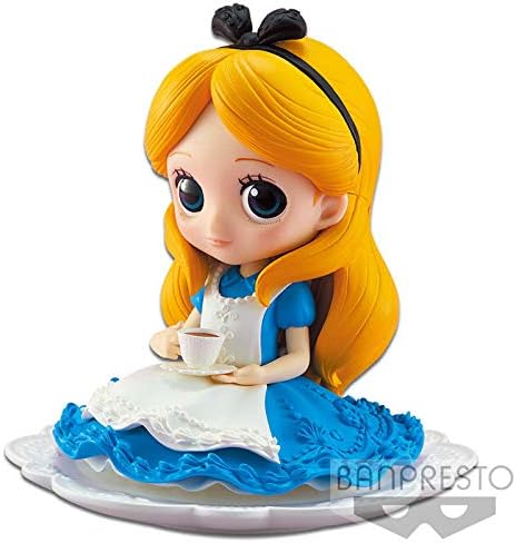 FIGURE Statue for Collector ALICE in Wonderland 4" Normal Color Dress - Series QPOSKET Banpresto DISNEY Characters SUGIRLY - Version A