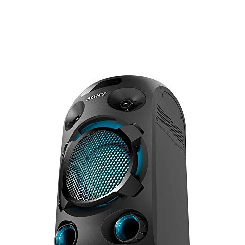 Mini System One Box Torre Sony Muteki MHC-V02D com CD, Conexão USB, Iluminação, Karaoquê e Bluetooth