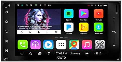 ATOTO A6 Pro Android Car Navigation Stereo -2X Bluetooth w/aptX & Quick Charge - for Select Toyota/Subaru - Pro A6YTY721PR Indash Entertainment Multimedia Radio,WiFi/BT Tethering Internet