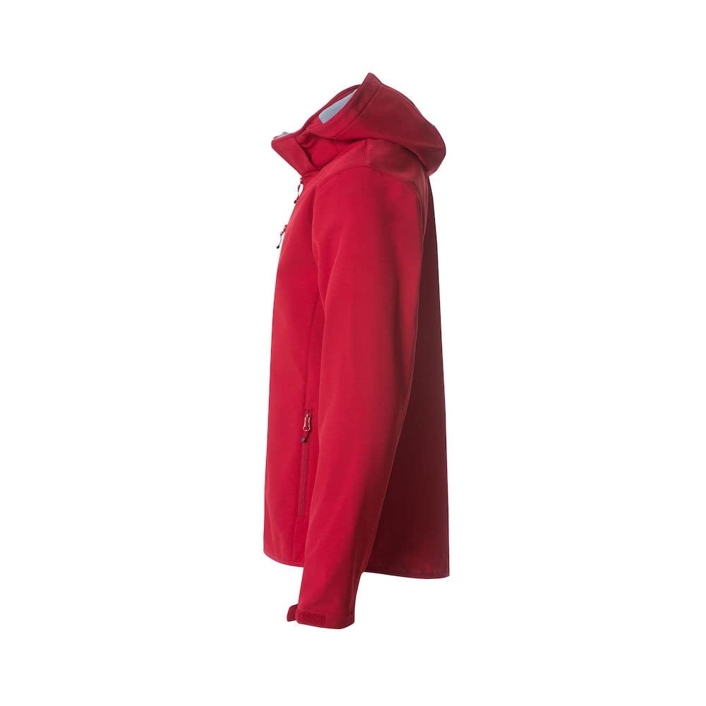 CLIQUE - Kurtka męska Basic Hoody Softshell, elastyczna kurtka poliestrowa, na co dzień, wiatroszczelna, do wędrówek, wędrówek, do pracy, podróży, sezonu jesienno-zimowa